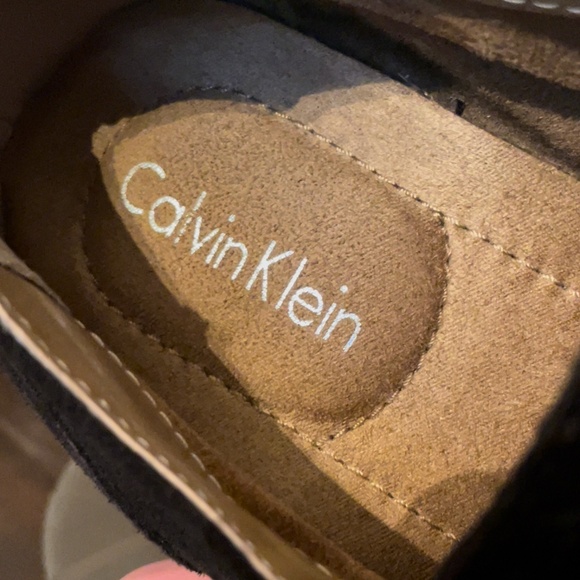 Calvin Klein suede leather brown oxford tie lace up shoes - Picture 8 of 8